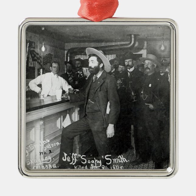 Soapy Smith's Saloon Bar Metal Ornament (Front)
