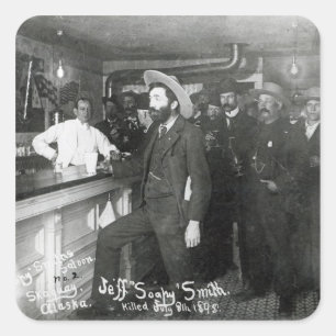Soapy Smith's Saloon Bar Square Sticker