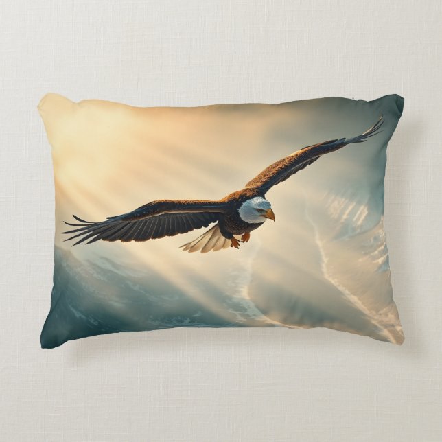 Soar Above The Storm Accent Pillow (Front)