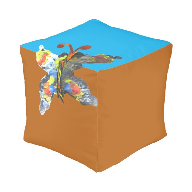 SOAR cotton pouf | m3galleryStudio (Angled Front)