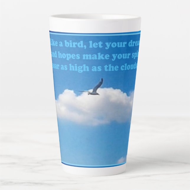 Soar, For More Latte Mug (Front)