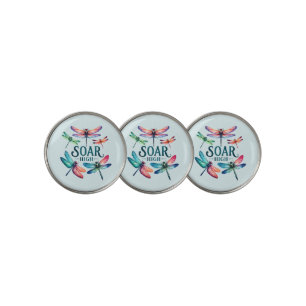 Soar High - Artistic Dragonfly Golf Ball Marker