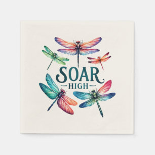 Soar High - Artistic Dragonfly Napkins