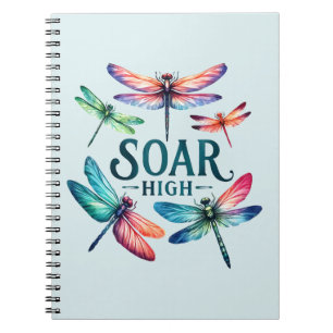 Soar High - Artistic Dragonfly Notebook