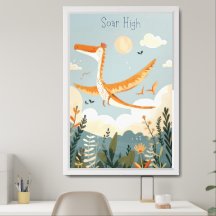 Soar High Dinosaur Kids/ Nursery Wall Art