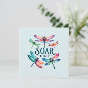 Soar High - Dragonfly Colorful Inspirational