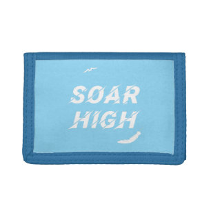 Soar High Self Motivation Love Positive Affirm Tri-fold Wallet