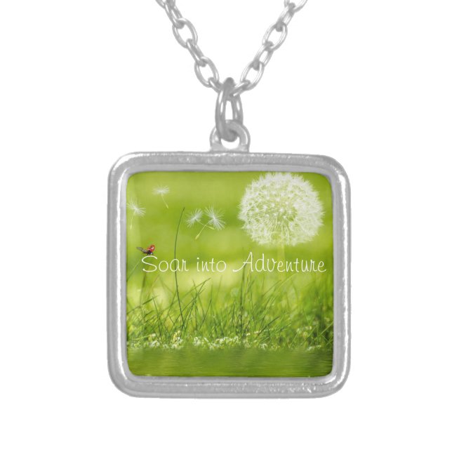Soar into Adventure Silver Plated Necklace (Front)