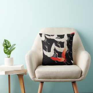 Soar! Japanese woodblock print. Throw Pillow