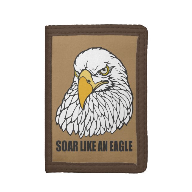 Soar Like an Eagle Tri-fold Wallet (Front Vertical)
