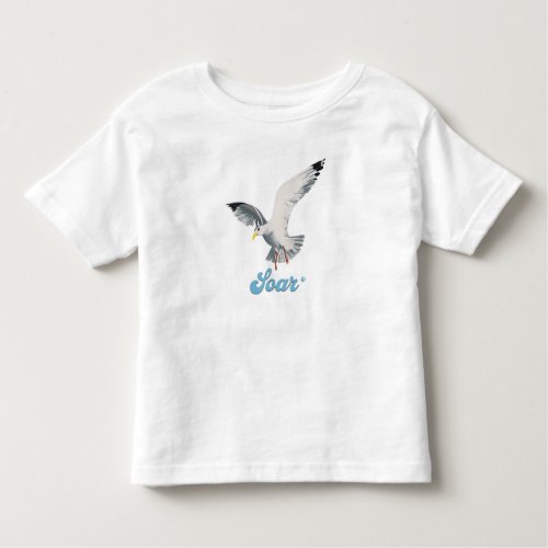 SOAR Little Gull Fine Jersey Grey and White Toddler T_shirt