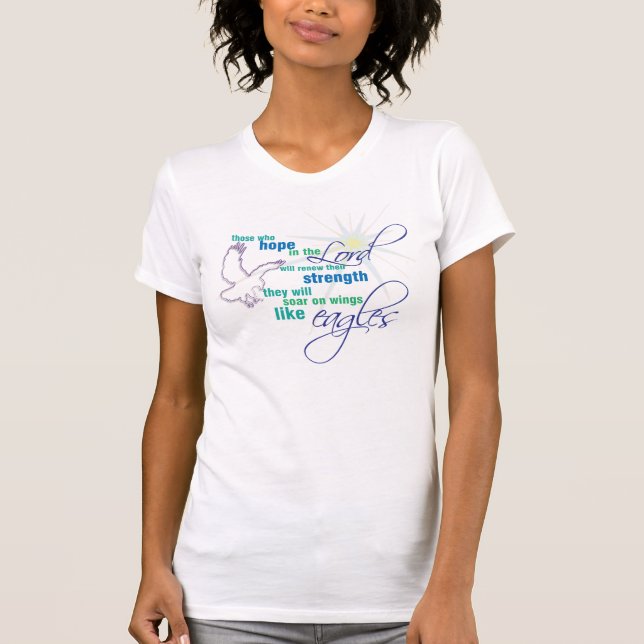 Soar on Wings Christian Scripture t-shirt (Front)
