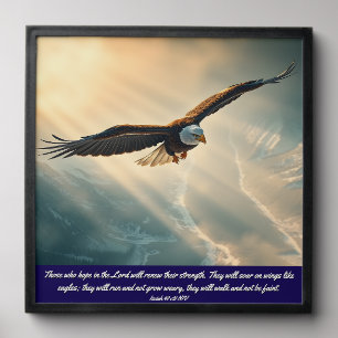 Soar on wings like eagles peel and stick photo tile