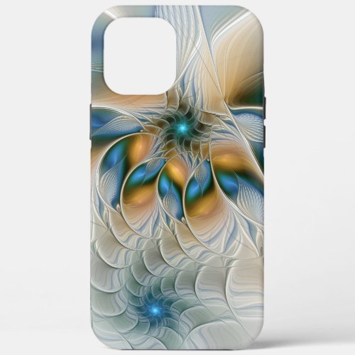 Soaring Abstract Fantasy Fractal Art With Blue iPhone 12 Pro Max Case