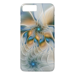 Soaring, Abstract Fantasy Fractal Art With Blue iPhone 8 Plus/7 Plus Case