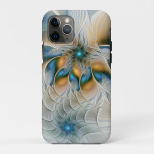 Soaring, Abstract Fantasy Fractal Art With Blue iPhone 11 Pro Case