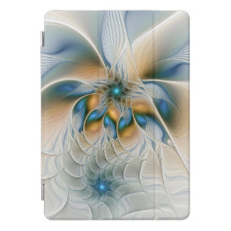 Soaring, Abstract Fantasy Fractal Art With Blue iPad Pro Cover