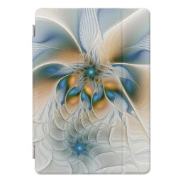 Soaring, Abstract Fantasy Fractal Art With Blue iPad Pro Cover