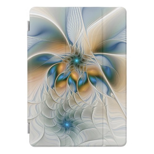 Soaring Abstract Fantasy Fractal Art With Blue iPad Pro Cover