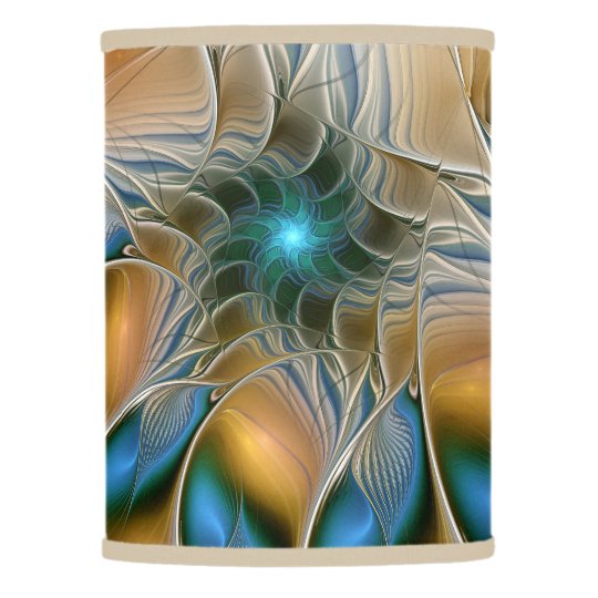 Soaring, Abstract Fantasy Fractal Art With Blue Lamp Shade | Zazzle.com