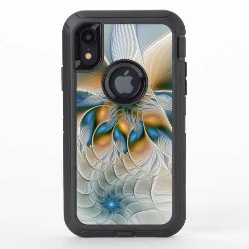 Soaring Abstract Fantasy Fractal Art With Blue OtterBox Defender iPhone XR Case