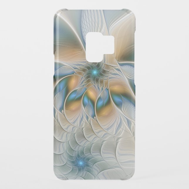 Soaring, Abstract Fantasy Fractal Art With Blue Uncommon Samsung Galaxy Case (Back)