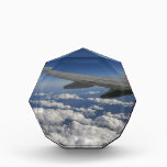 Soaring Acrylic Award<br><div class="desc">I'm afraid of heights and usually never looks out of an airplane. On a recent trip I saw this view. The clouds looked pure, crisp, beautiful. Perfect backdrop for any daydream.</div>