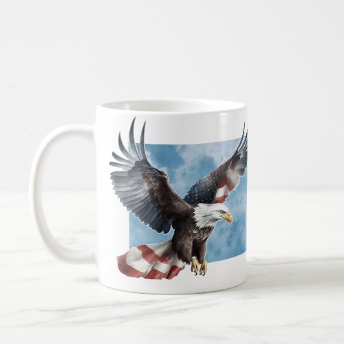 Soaring American Eagle  Coffee Mug