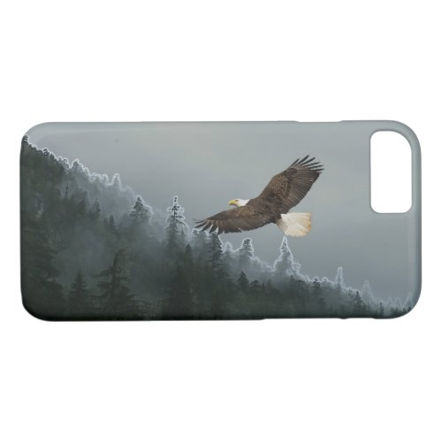 Soaring Bald Eagle  Alaskan Forest Device Case