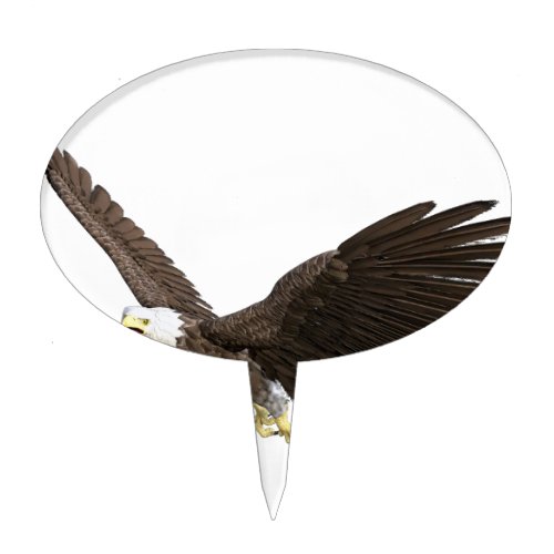 Soaring Bald Eagle Cake Topper