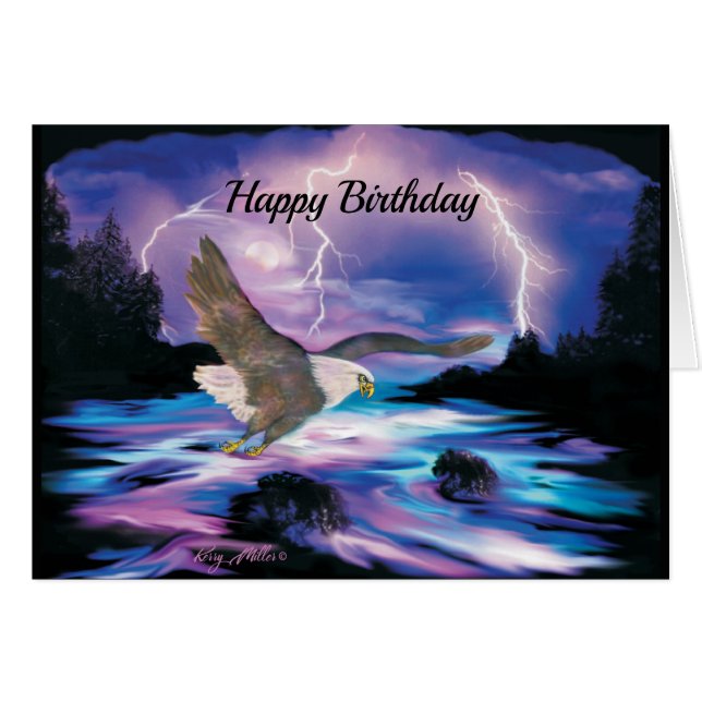 Soaring Bald Eagle Cards (Front Horizontal)