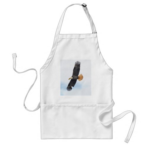 Soaring Bald Eagle Wildife Photo Art Adult Apron