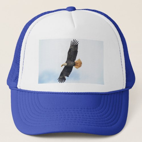 Soaring Bald Eagle Wildife Photo Art Trucker Hat