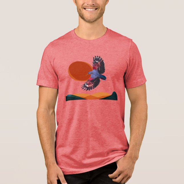 Soaring bird T-Shirt Tri-Blend Shirt (Front)