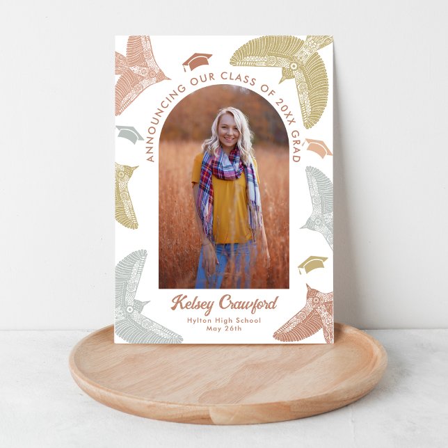 Soaring Birds Boho Class of 2026 Graduation Announcement (Creator Uploaded)