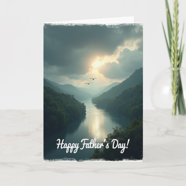 Soaring Birds Fathers Day Card (Front)