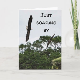 **SOARING BY** TO WISH "YOU" HAPPY BIRTHDAY CARD