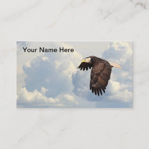 Customizable SOARING EAGLE BUSINESS CARD