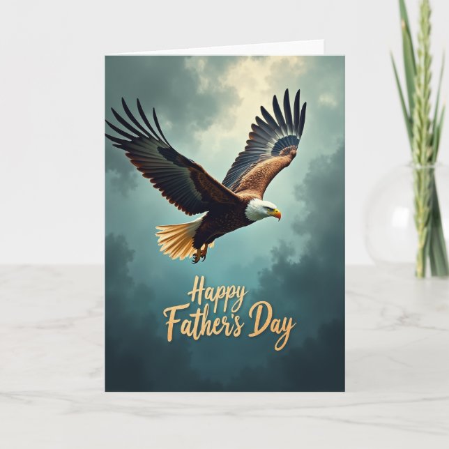 Soaring Eagle Fathers Day Card (Front)