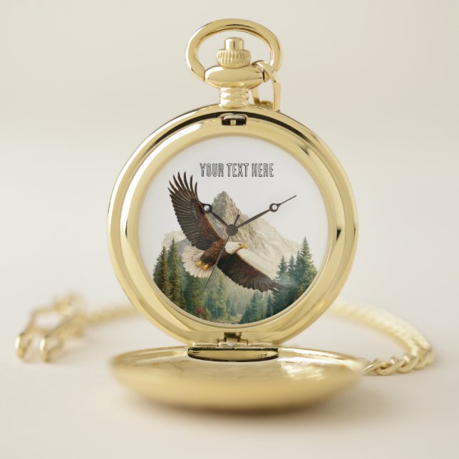Soaring Eagle  Pocket Watch (Inside)