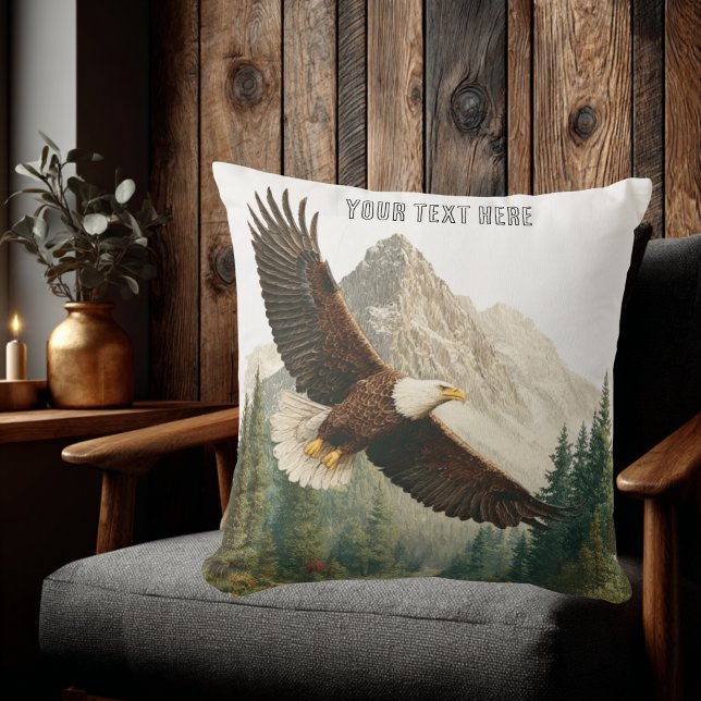 Soaring Eagle  Throw Pillow (Soaring Eagle Collection)