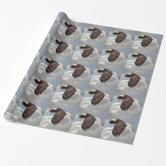 SOARING EAGLE WRAPPING PAPER (Unrolled)