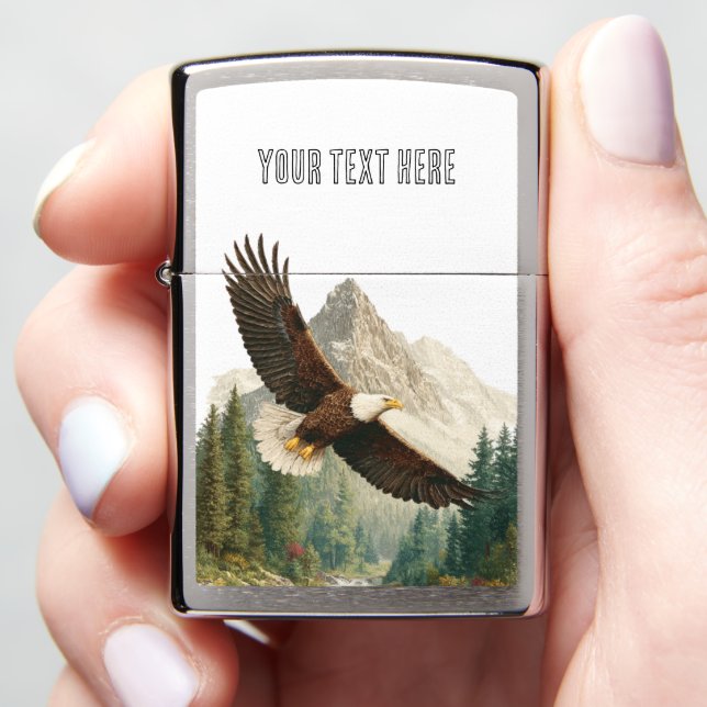 Soaring Eagle  Zippo Lighter (In Hand)