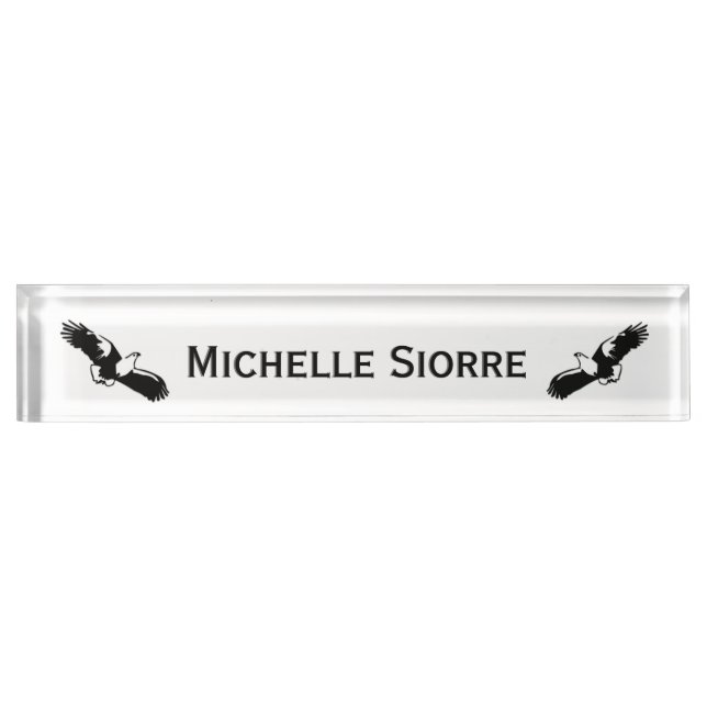 Soaring Eagles Desk Name Plate (Front)