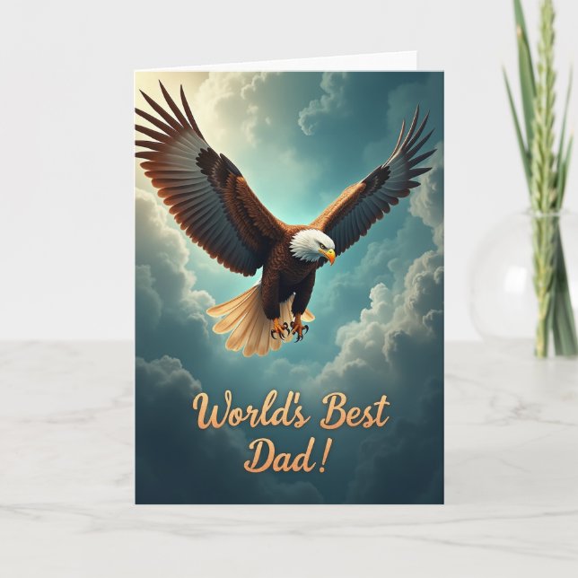 Soaring Fathers Day Art Card (Front)