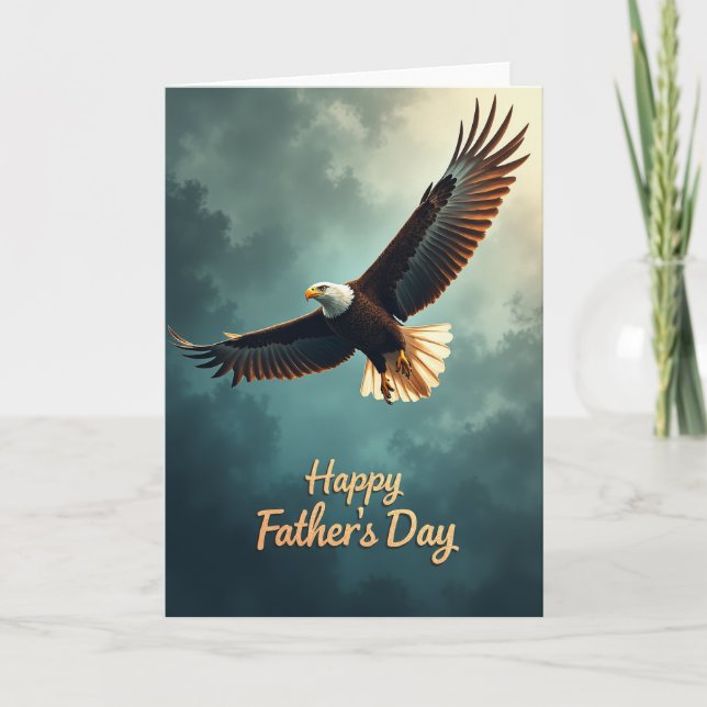 Soaring Fathers Day Scene Card (Front)
