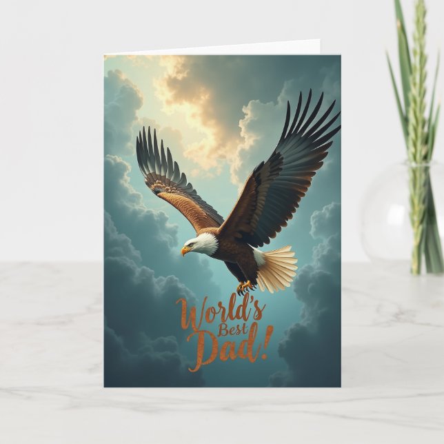 Soaring Fathers Day Tribute Card (Front)