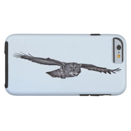 Soaring Great Grey Owl Wildlife Photo Tough iPhone 6 Case