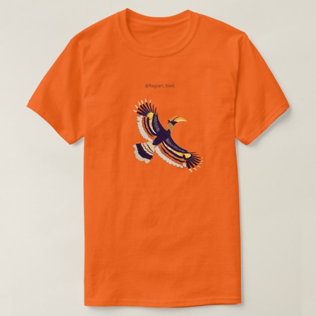 Soaring Hornbill T-Shirt (Design Front)