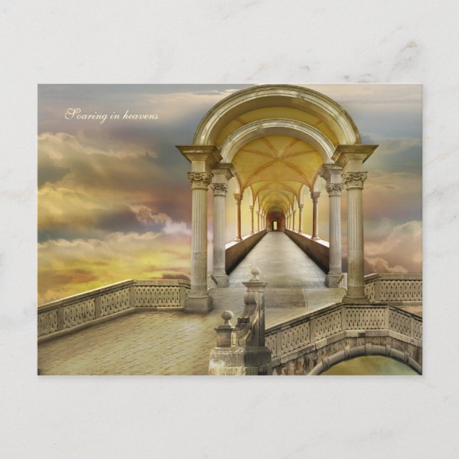 Soaring in heavens postcard (Front)